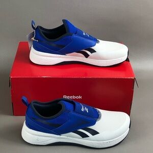 Reebok Kids Slip-On Athletic Shoes - Blue & White